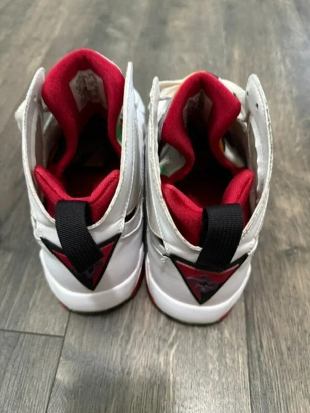 Nike Air Jordan 7 Hare CDP Retro Countdown 2007 Size 10 White Red 394775-102